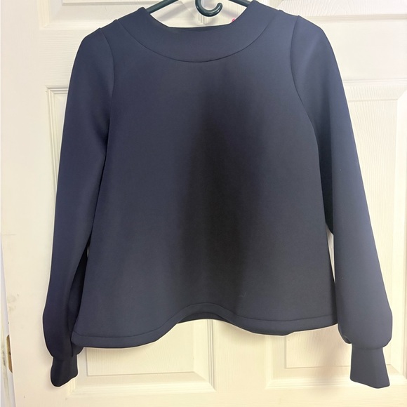 Stella & Dot Navy Round-Neck Blouse - Picture 3 of 4